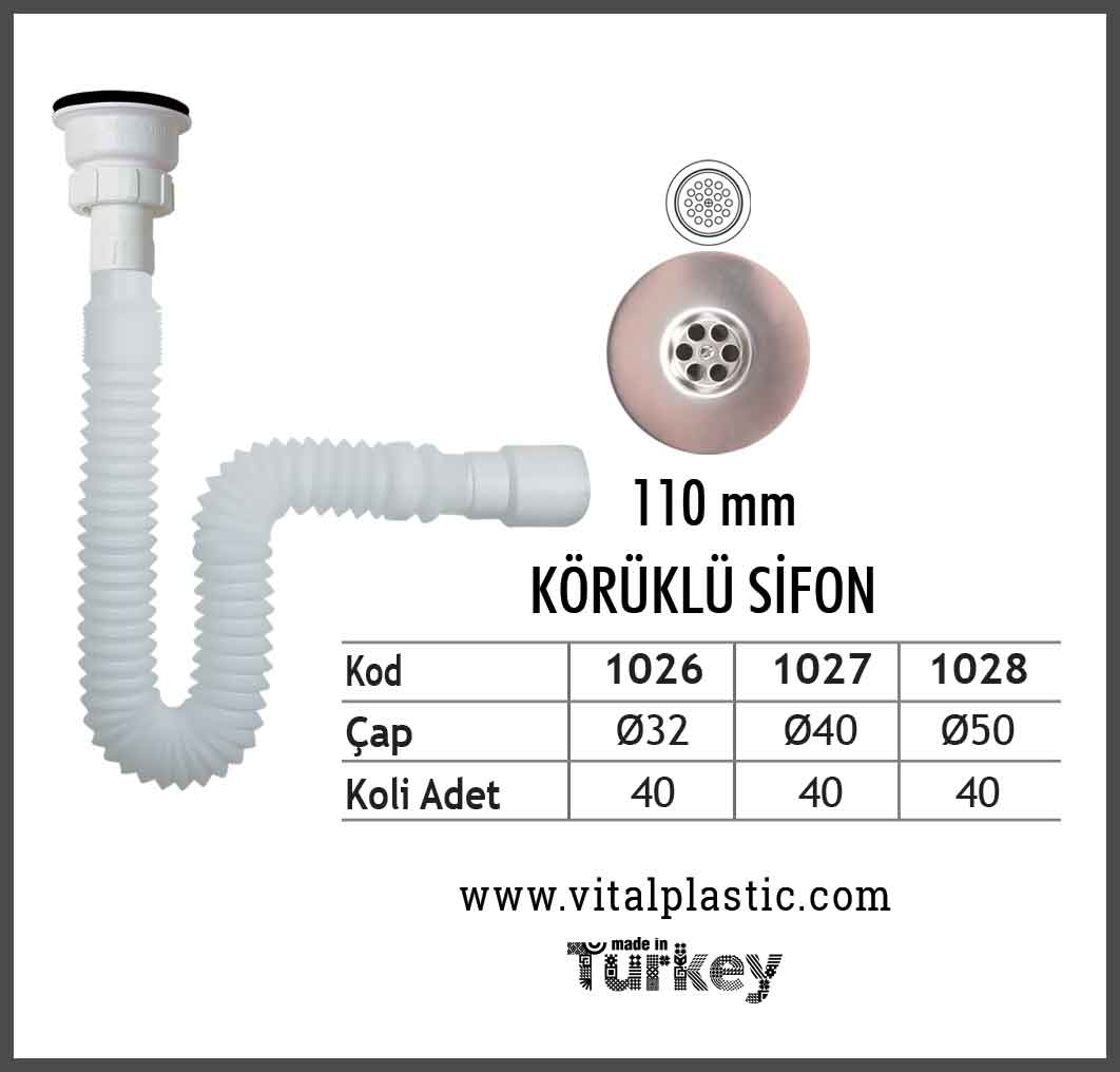TEKLİ SİFONLAR - vitalplastic